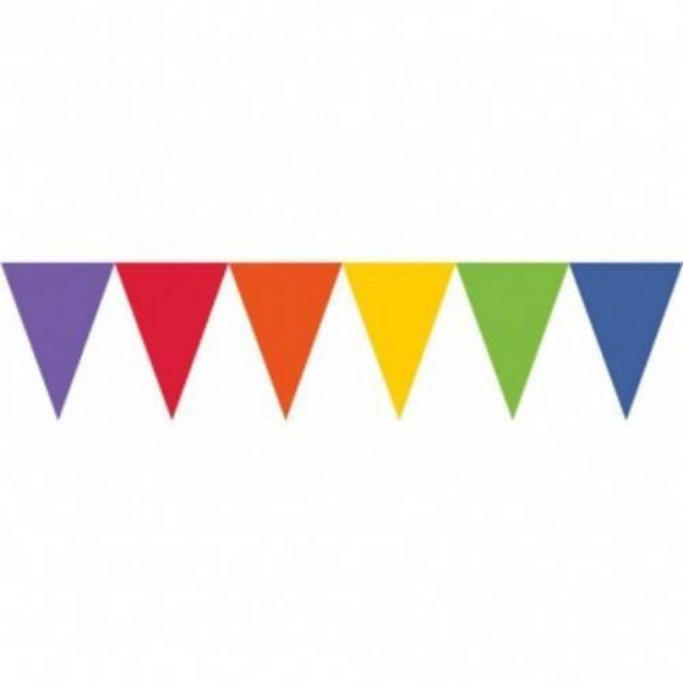 Obrázok z Vlaječková girlanda farebná 450 cm