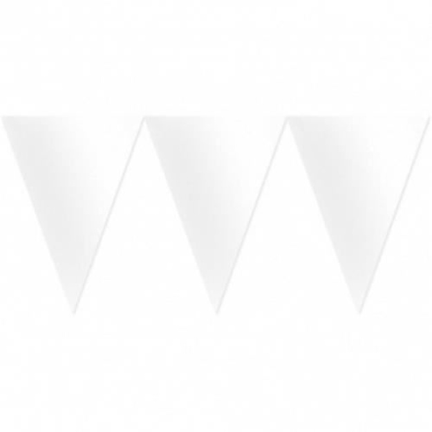 Obrázok z Vlaječková girlanda biela 450 cm