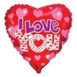 Obrázok z Fóliový balónik srdca I Love You – 45 cm, nebalený