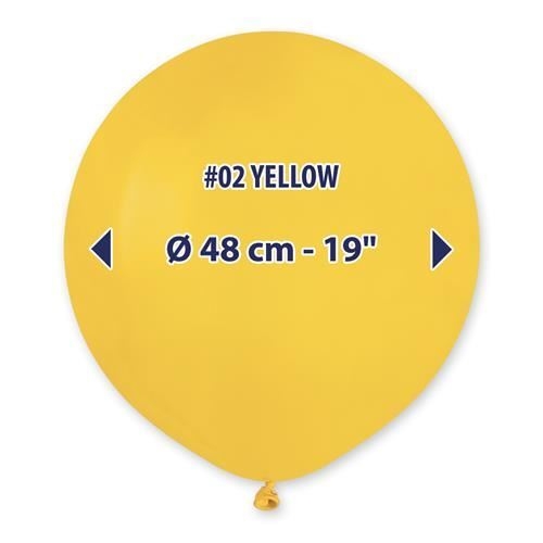 Levně Balonek Gemar žlutý – 48 cm/19"