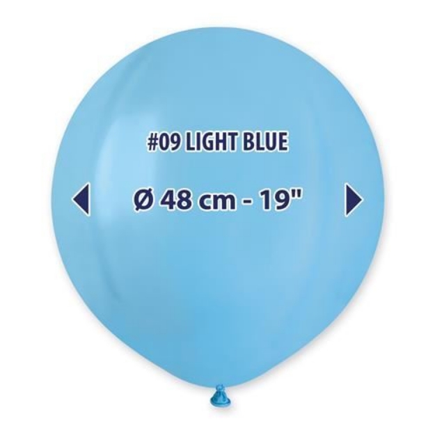 Obrázok z Balónik Gemar svetlo modrý – 48 cm/19"