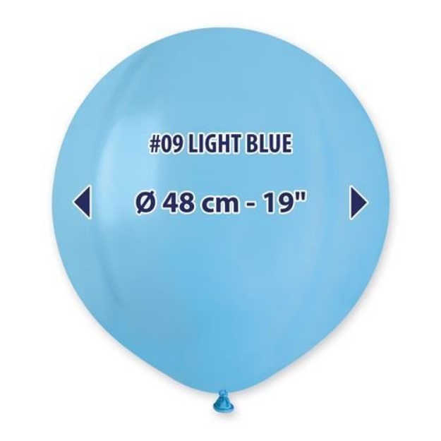Obrázok z Balónik svetlo modrý 48 cm
