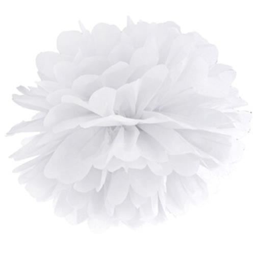 Pom pom biely - 35 cm