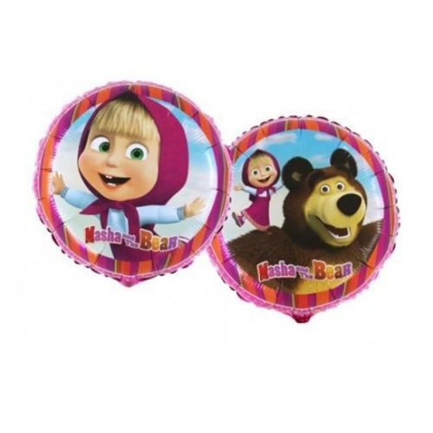 Obrázok z Fóliový balónik Máša a Medveď 45 cm - Nebalený