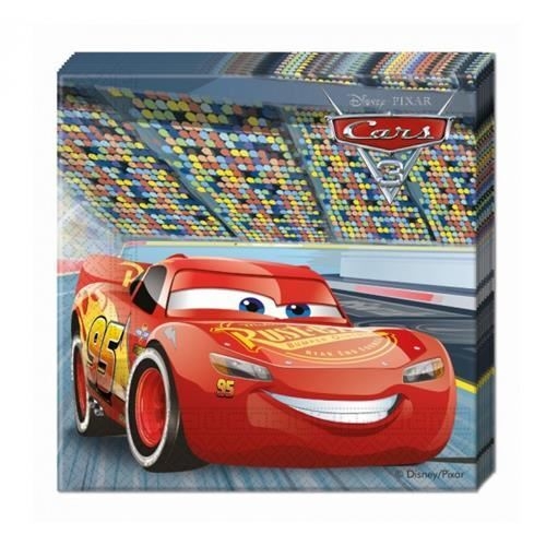 Levně Papírové ubrousky Cars 3 – 33 x 33 cm, 20 ks