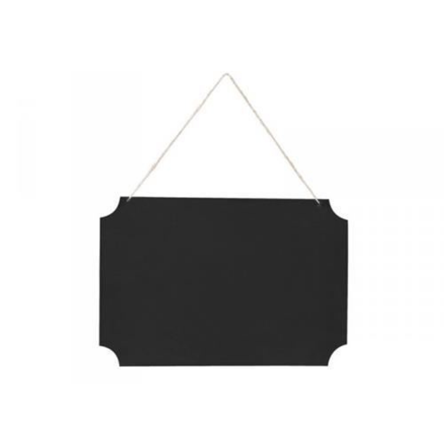 Závěsná tabule s křídou černá – 45 × 30 cm