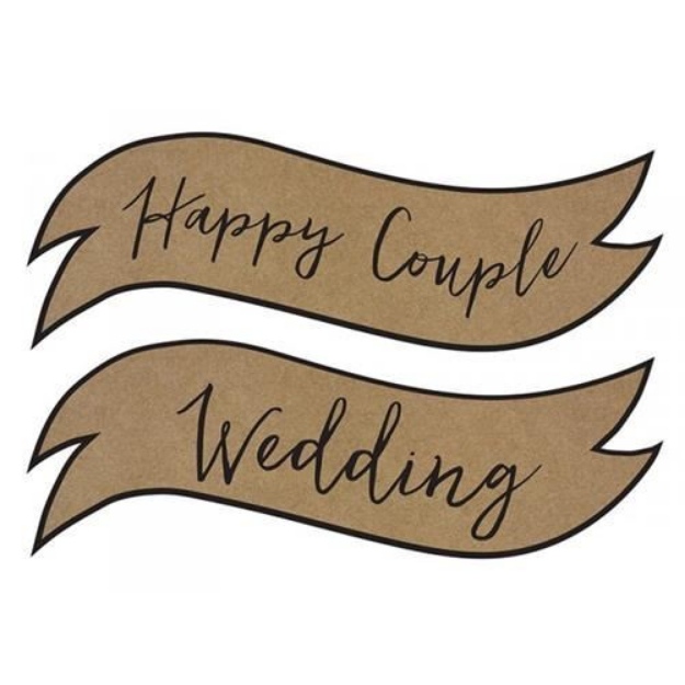 Obrázek z Papírová dekorace Wedding a Happy Couple 
