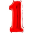 Picture of Foil Number Balloon - Red 1