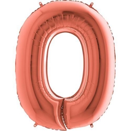 Picture of Foil Number Balloon - rose gold 0