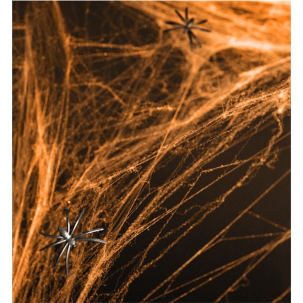 Obrázek z Pavučina s pavouky - oranžová 