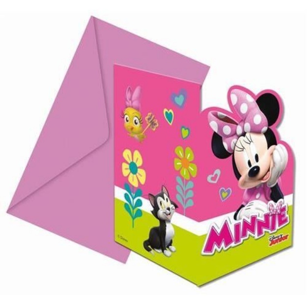 Obrázok z Party pozvánky Minnie Happy Helpers 6 ks