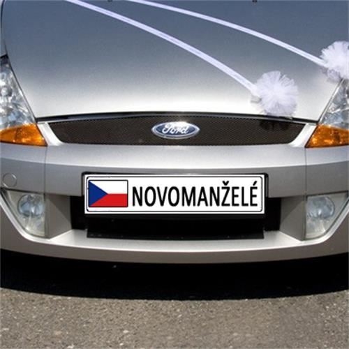 Levně Svatební SPZ - Novomanželé