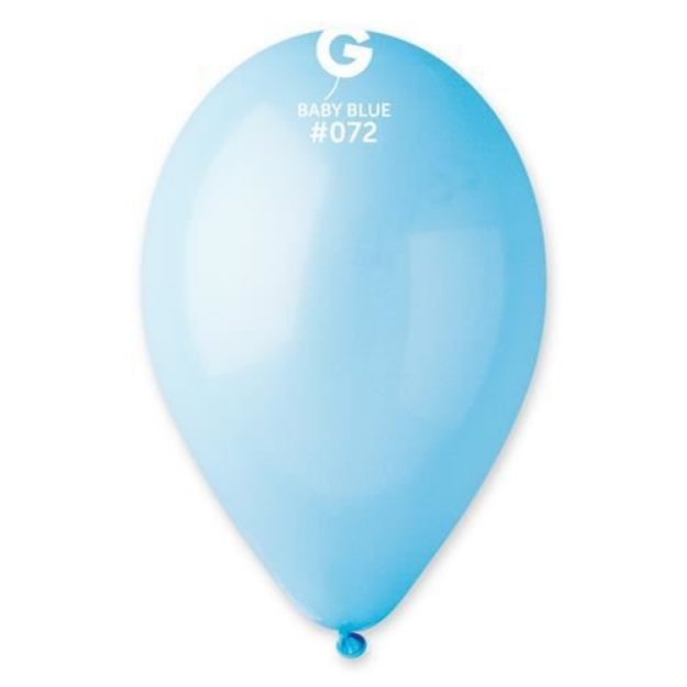 Obrázek Balonky Gemar Baby blue modré 30 cm - 100 ks