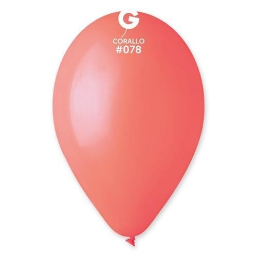 Levně Balonky Gemar Korálová červená 30 cm - 100 ks