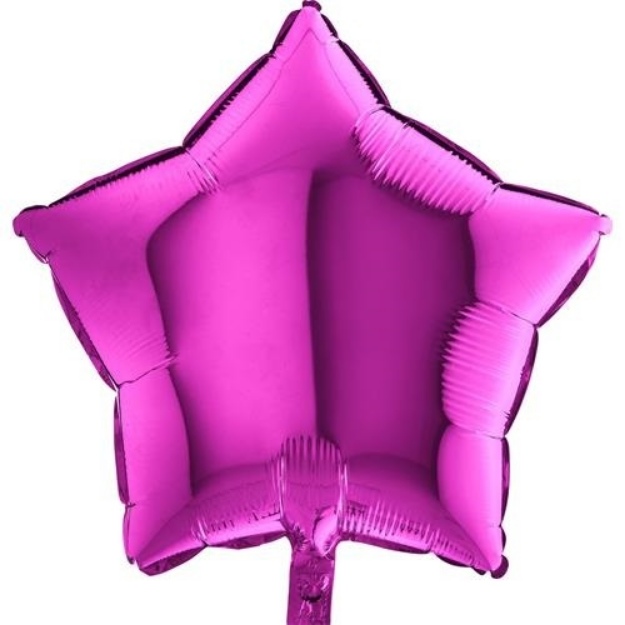 Obrázek z Foliový balonek hvězda fialová 45 cm - Nebalený 