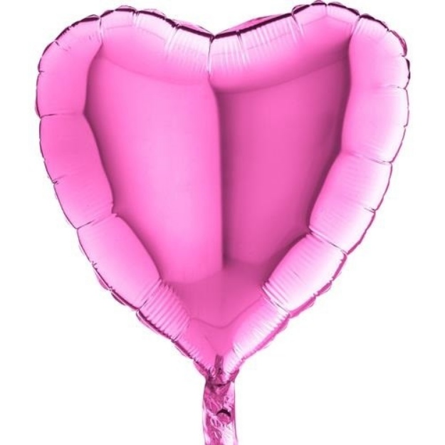 Obrázok z Fóliový balónik srdce svetlo ružové 45 cm - nebalený