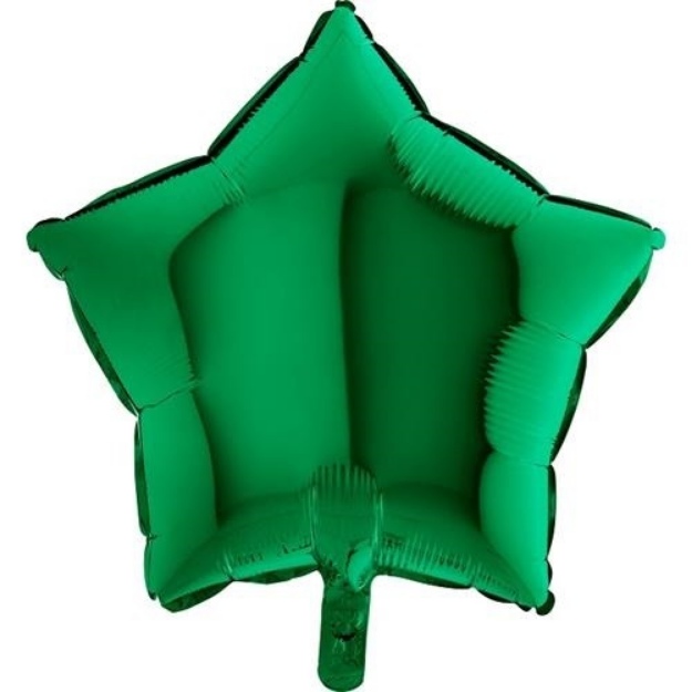 Obrázek z Foliový balonek hvězda zelená 45 cm - Nebalený 