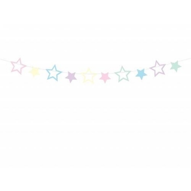 Obrázok z Girlanda jednorožec - hviezdy 140 cm