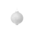 Bílý kulatý lampion se světýlkem, průměr 20 cm