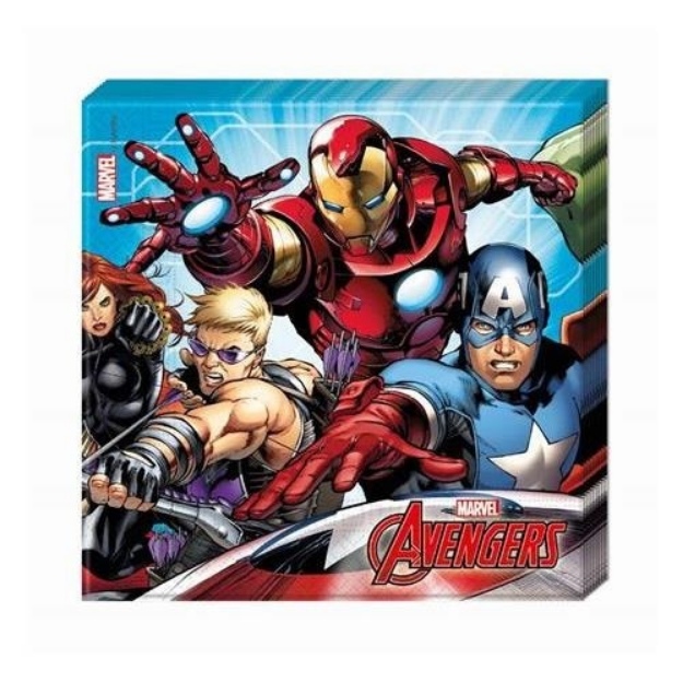 Obrázok z Papierové párty obrúsky Mighty Avengers 20 ks