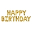Fóliový nápis HAPPY BIRTHDAY ve zlaté barvě – 340 x 35 cm