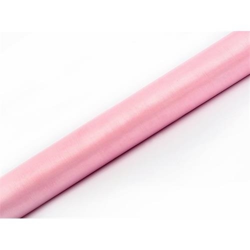 Levně Organza 36cm x 9m světle růžová