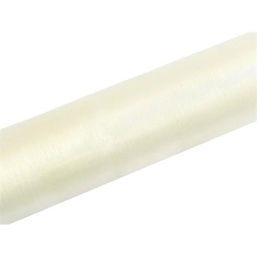 Levně Organza 16cm x 9m světle krémová