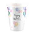 Picture of Papírové kelímky Pastel Balloons Happy Birthday 8 ks