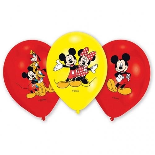 Latexové balóniky Mickey Mouse 6 ks