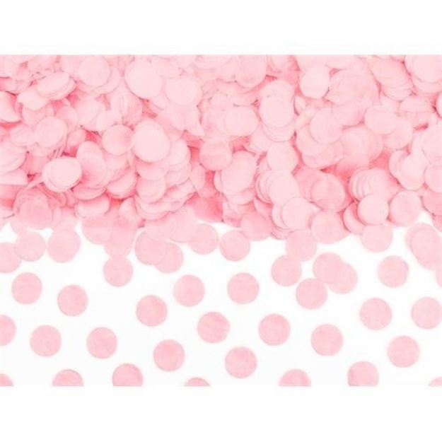 Obrázok z Papierové konfety kolieska ružové 15 g