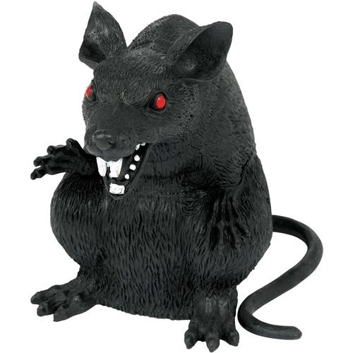 Levně Halloweenská dekorace obří krysa 15 cm