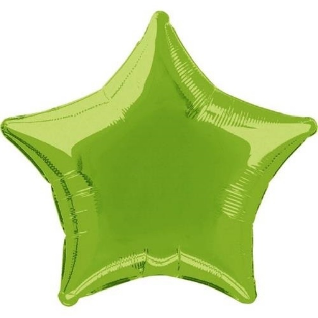 Obrázok z Fóliový balónik hviezda svetlozelená 45 cm - Nebalený