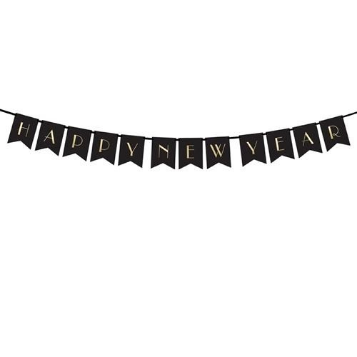 Party nápis vlaječky Happy New Year 170 cm