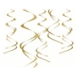 Picture of Hanging spirals gold – 60 cm, 5 pcs.