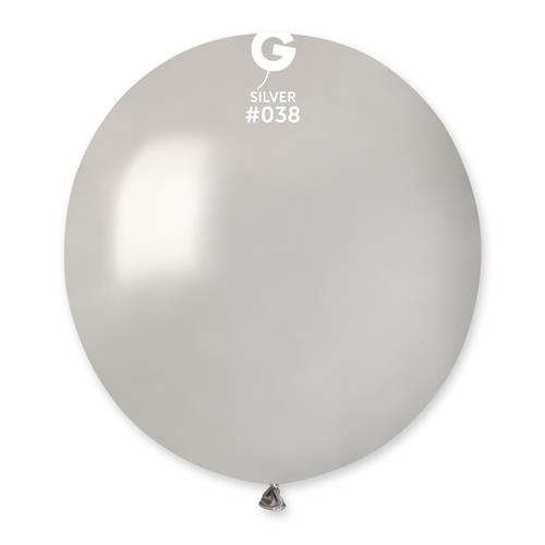 Levně Balonek Gemar metalic stříbrný 48 cm