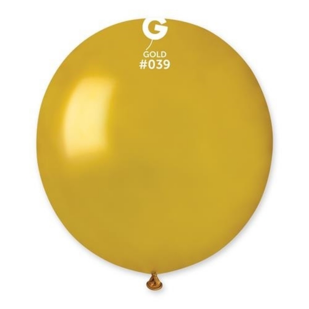 Obrázek Balonek Gemar metalic zlatý 48 cm