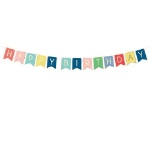 Obrázek z Party nápis vlaječky barevný mix Happy Birthday 175 cm 