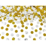 Obrázek z Vystřelovací konfety Zlatá a stříbrná kolečka 80 cm 