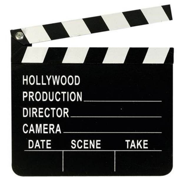 Obrázek z Rekvizita do fotokoutku Hollywood filmová klapka 17 x 20 cm 