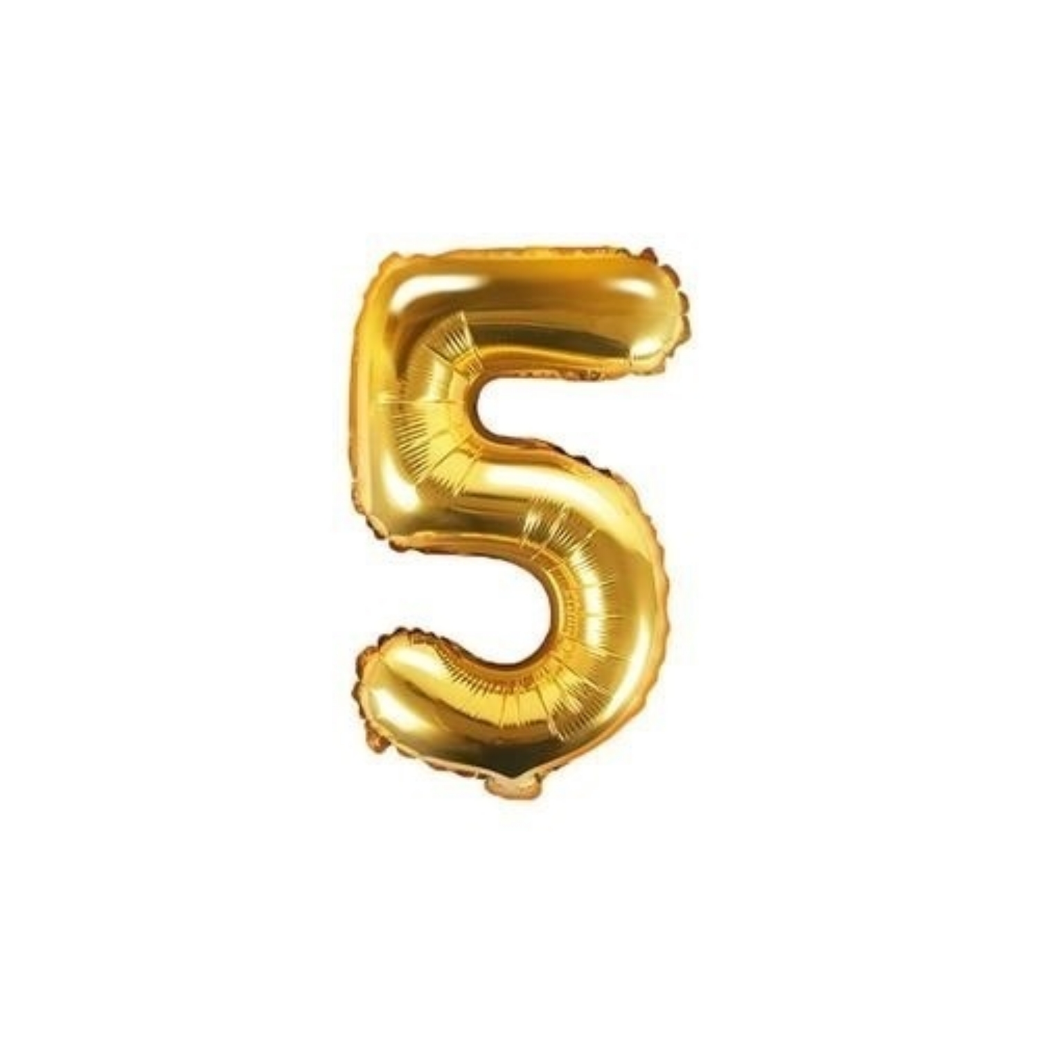 Foliová číslice - zlatá 5 - 35 cm