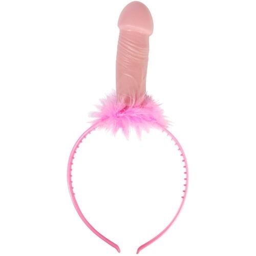 Levně Čelenka penis s kroužky Party hra