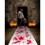 Krvavý koberec s realistickými krvavými stopami, dekorace na Halloween, 450 x 60 cm