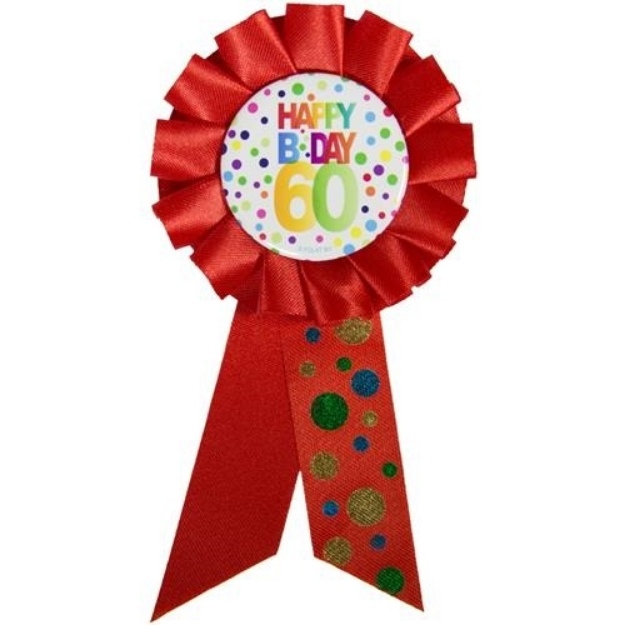 Obrázok z Narodeninový odznak Happy BDay 60