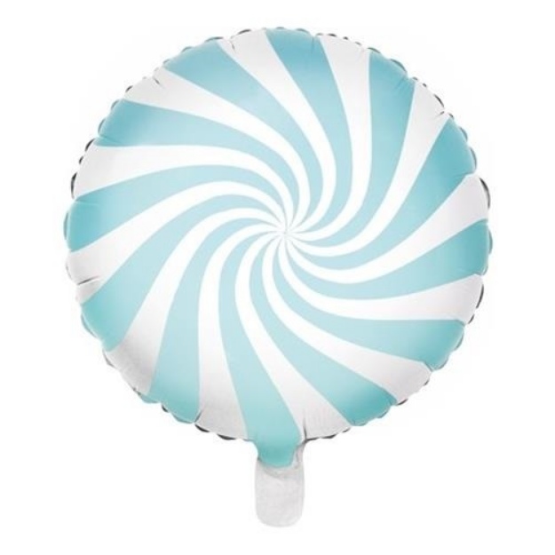 Obrázek z Foliový balonek bonbón světle modrý 45 cm 