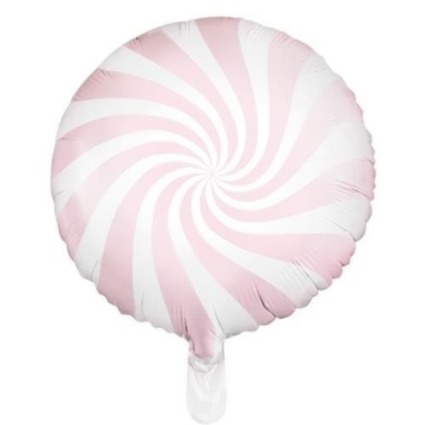 Foliový balonek bonbón světle růžový 45 cm