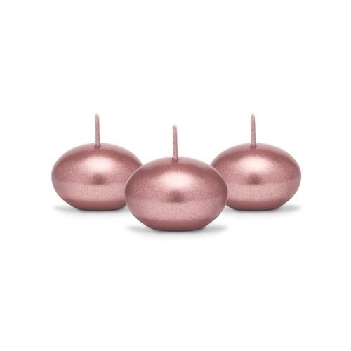 Levně Svíčka plovoucí rose gold 4 cm
