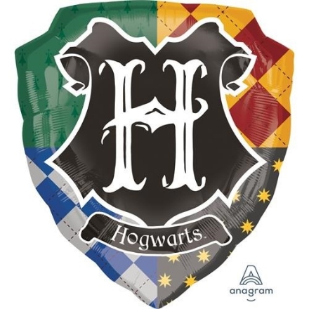 Fóliový balonek Harry Potter s motivy kolejí, 68 x 63 cm