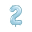 Fóliová číslice 2 v modré barvě, 86 cm
