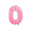 Fóliová číslice 0 v růžové barvě, 86 cm