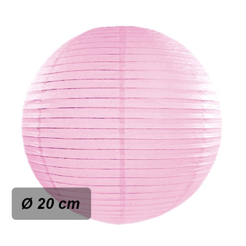 Levně Lampion kulatý 20 cm růžový